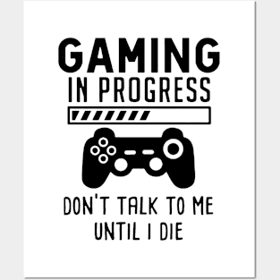 Gaming In Process - Funny Gamer Posters and Art